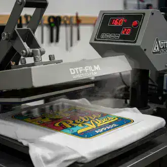 Heat press and DTF