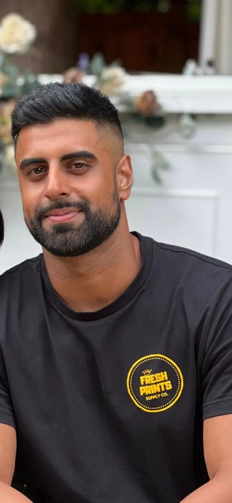 Rajan Bains, founder of Fresh Prints Supply Co. custom apparel printing service in Surrey BC