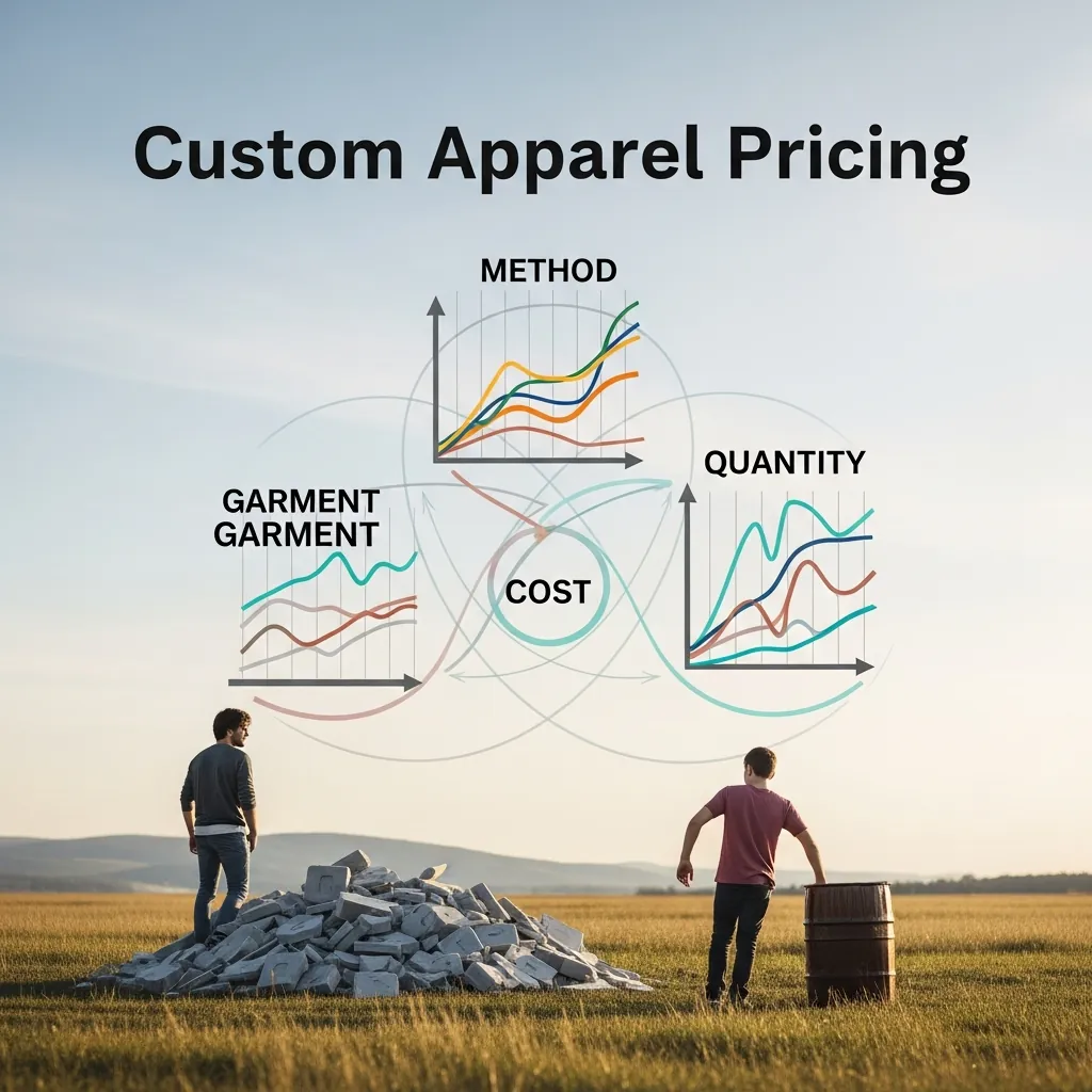 Custom Apparel Pricing by Quantity: 25, 50, and 100-Unit Cost Breakdowns