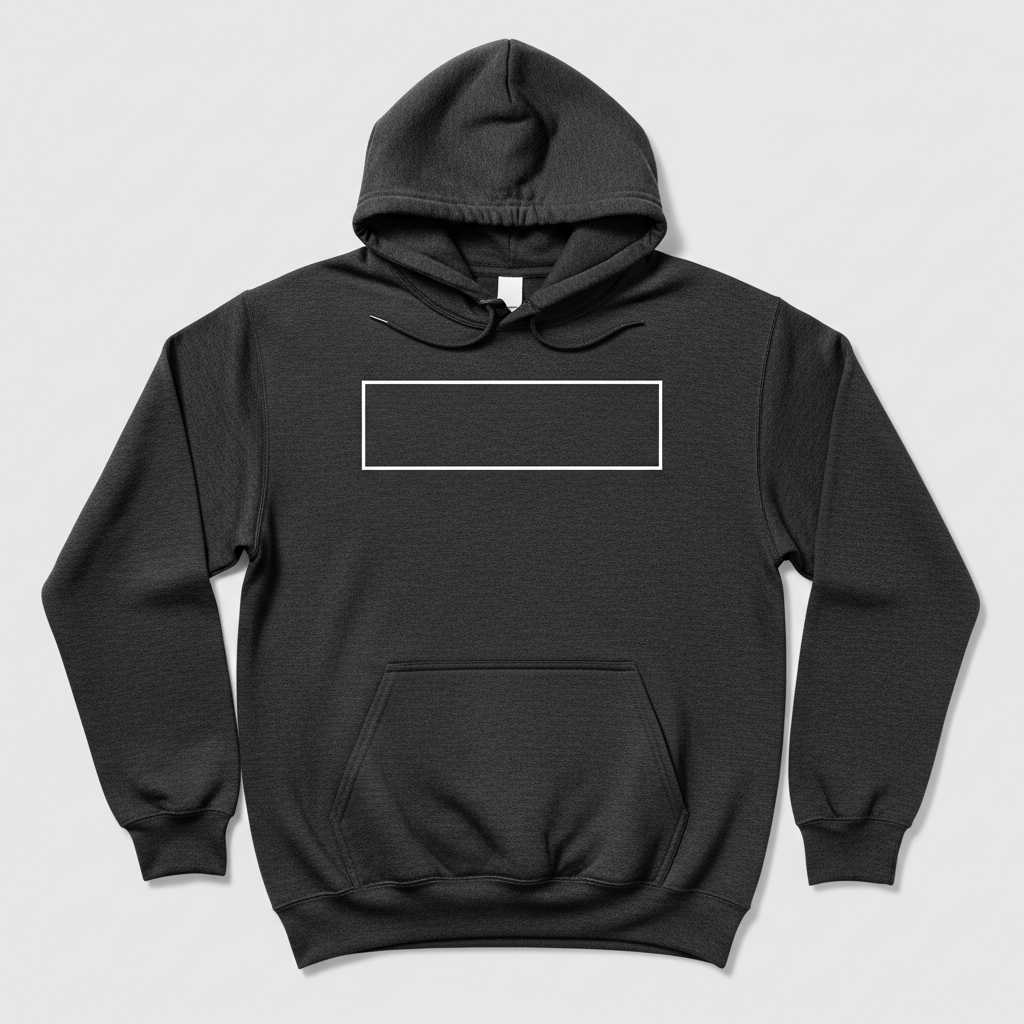 4. Front Prints Above the Kangaroo Pocket (Pullovers)